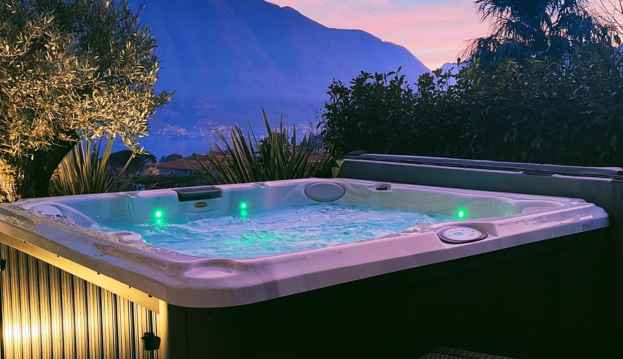 Magic Garden With Jacuzzi-Pool And Luxury Lake Como View Lenno Dış mekan fotoğraf